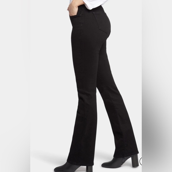 NYDJ BARBARA BOOTCUT BLACK JEANS SIZE 4P NEW - Picture 3 of 7